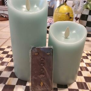 Luminara 4" & 6" Flameless Pillar Candles Set with
